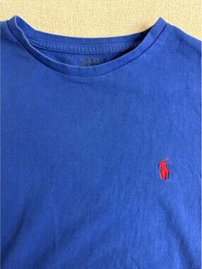 Polo Ralph Lauren Mens Medium Royal Blue Short Sleeve Logo T-Shirt Tee